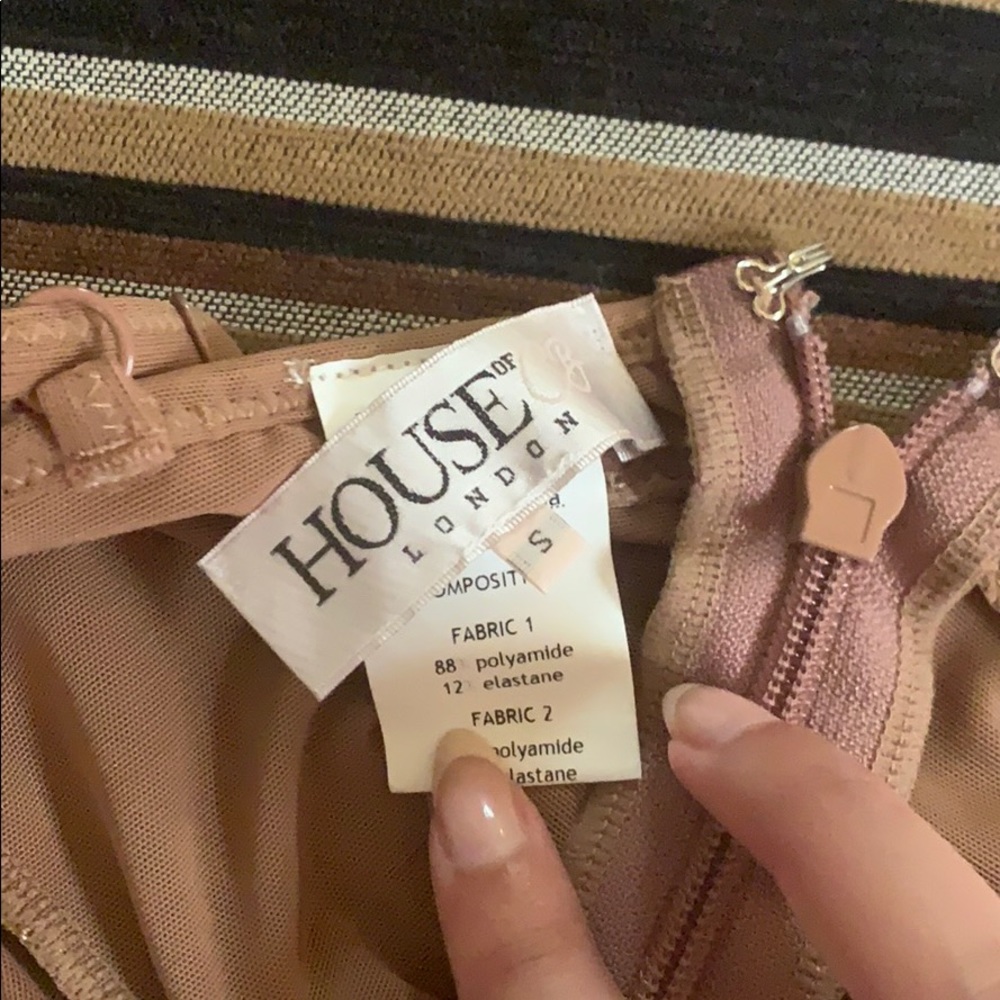 House of CB Posy taupe bodysuit - Picture 9 of 11